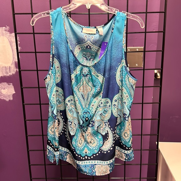 Chico's Tops - 💜Chicos Blue Tank XL